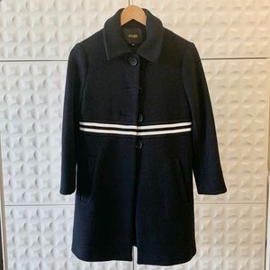 Maje wool coat (Navy)